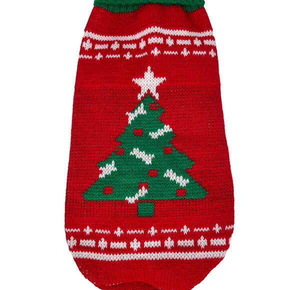 Pet Dog Sweater Knit Christmas Tree Design Size EXTRA LARGE New W/O Tags - Picture 4 of 4